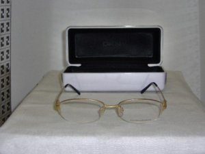 B. New Donna Karan Gold Eyeglasses: Mod. 3547-B & Case