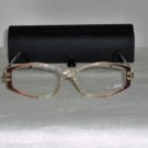 B. New Cazal Clear & Brown Eyeglasses: Mod. 376 & Case