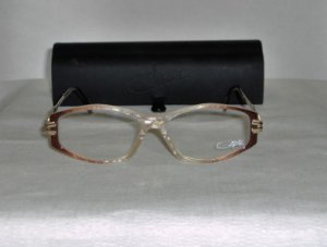 B. New Cazal Clear & Brown Eyeglasses: Mod. 376 & Case