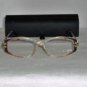B. New Cazal Clear & Brown Eyeglasses: Mod. 376 & Case