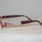 B. New Christian Dior Burgundy Eyeglasses: 3693 & Case