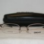 Brand New DKNY Brown Titanium Eyeglasses: Mod. 6614 (028) 47-19 & Case