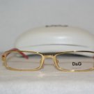 Brand New D&G Shiny Gold Eyeglasses: Mod. 5042 (067) 49-16 & Case