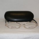 Ralph Lauren Silver & Wood Eyeglasses: 8001 49-18 &Case