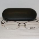 B. New DKNY Titanium Brown Eyeglasses: Mod. 6613 & Case