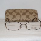 Brand New Coach Tan Eyeglasses: Mod. Dylan & Case