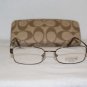 Brand New Coach Tan Eyeglasses: Mod. Dylan & Case