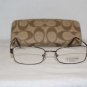 Brand New Coach Tan Eyeglasses: Mod. Dylan & Case