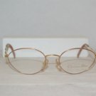 Brand New Christian Dior Peach & Gold Eyeglasses: Mod. 2892 (43D) & Case