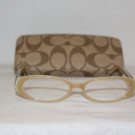 Brand New Coach Caramel Eyeglasses: Mod. Becky & Case