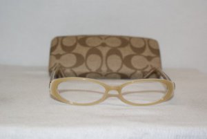 Brand New Coach Caramel Eyeglasses: Mod. Becky & Case