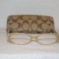 Brand New Coach Caramel Eyeglasses: Mod. Becky & Case