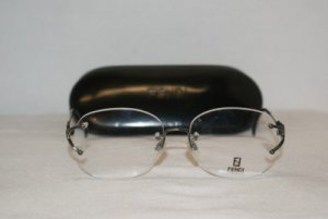 Brand New Fendi Gunmetal Eyeglasses: Mod. 87 & Case