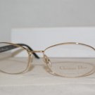 Brand New Christian Dior Shiny Gold Eyeglasses: Mod. 3514 (25E) 55-17 & Case