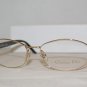 Brand New Christian Dior Shiny Gold Eyeglasses: Mod. 3514 (25E) 55-17 & Case