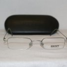 Brand New DKNY Matte Silver Eyeglasses: Mod. 6423 44-20 & Case