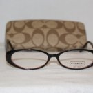 Brand New Coach Black Eyeglasses: Mod. Becky & Case