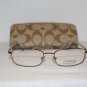 Brand New Coach Brown Eyeglasses: Mod. Riley & Case