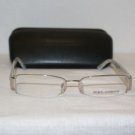 Brand New Dolce & Gabbana Silver Marble Eyeglasses: Mod. 1155 (290) 50-17 & Case