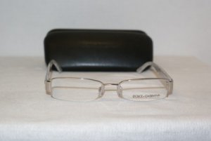 Brand New Dolce & Gabbana Silver Marble Eyeglasses: Mod. 1155 (290) 50-17 & Case