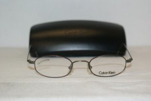 Brand New Calvin Klein Tortoise Grey Eyeglasses: Mod. 145 (553) 47-20 & Case