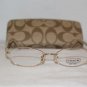 Brand New Coach Golden Eyeglasses: Mod. Corey & Case