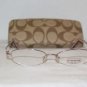 Brand New Coach Rose Eyeglasses: Mod. Sherri & Case
