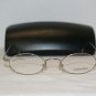 Brand New Calvin Klein Shiny Silver Eyeglasses: Mod. 143 (565) 45-20 & Case