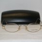 Brand New Calvin Klein Gold Eyeglasses: Mod. 143 (525) 45-20 & Case