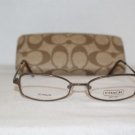 Brand New Coach Tan Eyeglasses: Mod. Joanna & Case