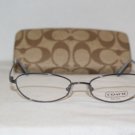 Brand New Coach Slate Eyeglasses: Mod. Della & Case