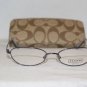 Brand New Coach Slate Eyeglasses: Mod. Della & Case