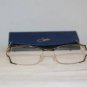 B. New Cazal Brown & Gold Eyeglasses: Mod. 470 & Case