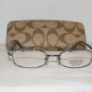 Brand New Coach Dark Grey Eyeglasses: Mod. Corey & Case