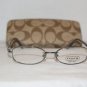 Brand New Coach Dark Grey Eyeglasses: Mod. Corey & Case