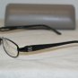 Brand New BCBG Maxazria Shiny Black Eyeglasses: Mod. Penelope 52-16 & Case