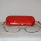 B. New Valentino Shiny Gold Eyeglasses: Mod. 1179 (0SG6) 55-19 & Case