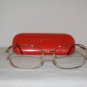 B. New Valentino Shiny Gold Eyeglasses: Mod. 1179 (0SG6) 55-19 & Case