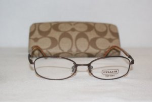 Brand New Coach Brown Eyeglasses: Mod. Corey & Case