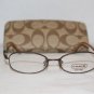 Brand New Coach Brown Eyeglasses: Mod. Corey & Case