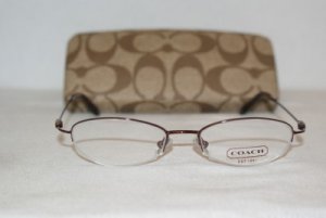 Brand New Coach Bordeaux Eyeglasses: Mod. Lily & Case