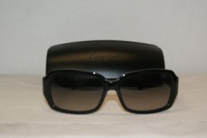 Brand New Calvin Klein Black Sunglasses: Mod. 977 & Case