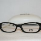 Brand New D&G Dolce & Gabbana Black Eyeglasses: Mod. 1192 (1706) 51-15 & Case