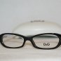 Brand New D&G Dolce & Gabbana Black Eyeglasses: Mod. 1192 (1706) 51-15 & Case