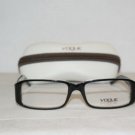 Brand New Vogue Shiny Black Glitter Eyeglasses: Mod. 2635 (1688) 52-16 & Case