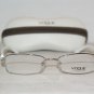 Brand New Vogue Shiny Silver Eyeglasses: Mod. 3713-B (323) 51-17 & Case