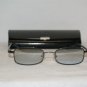 New Saks Fifth Avenue Gunmetal Sunglasses: 16 & Case