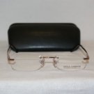 New Dolce & Gabbana Gold Eyeglasses: Mod. 1193 & Case