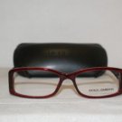 New Dolce & Gabbana Burgundy Eyeglasses: Mod. 3076 (1530) 53-15 & Case
