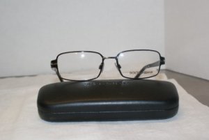 New Dolce & Gabbana Black Eyeglasses Mod 1161 & Case